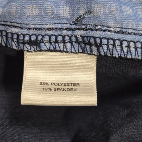 Peter Millar Shackleford Shorts Men 34 Blue Performance Golf Skulls Preppy Style - Picture 6 of 14